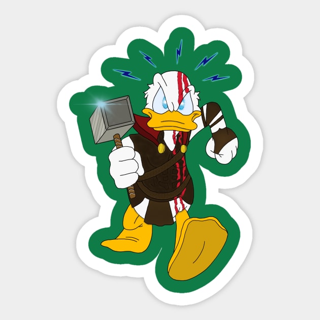 Thur son of Oduck Sticker by Acinony